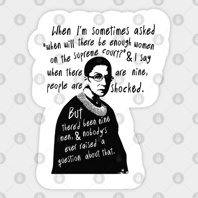 Ruth Bader Ginsburg Sticker by iceiceroom